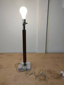 lot 109 image: Table Lamp with Marble Base