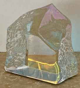 Gorgeous Iridescent Art Glass Sculpture