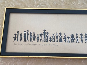 Vintage 1964 Framed Serigraph by Joan Drew