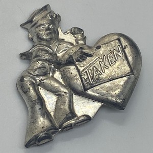 Vintage 1940s Navy WWII TAKEN Pin