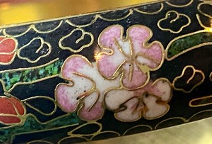 Vintage Cloisonne Bangle Bracelet