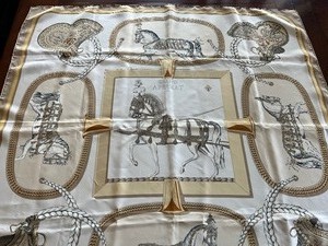 Herms Grand Apparat Silk Scarf