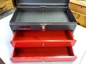 lot 42 image: Homak 2-Drawer Tool Box