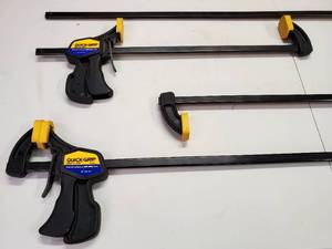 lot 40 image: (4) Woodworking Quick-Grips Clamps Lot