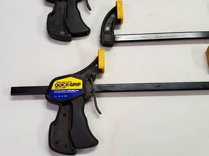 lot 51 image: (3) 12 Woodworking Quick-Grip Clamps Lot