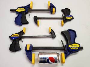 lot 56 image: (4) Assorted Woodworking Quick-Grip Clamps Lot