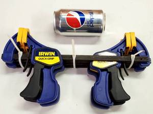 lot 62 image: (4) Small Woodworking  Quick-Grip Clamps