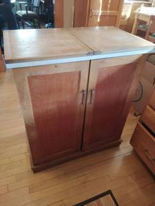 Kitchen Island with Contents