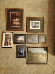 Collection Of Framed Lake Art
