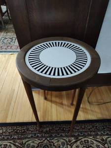 Vintage Round End Table