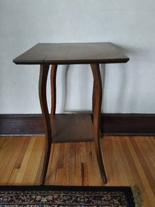 Vintage Wood End Table Plant Stand