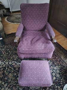 Accent Chair with Ottoman