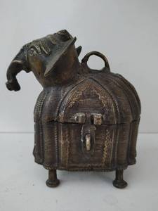 Brass Elephant Box Handmade in India