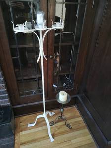 Two Large Candleholders