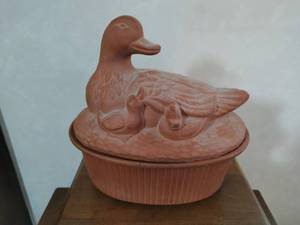 Vintage Gourmet-Topf Teracotta Duck Dutch Oven Roaster