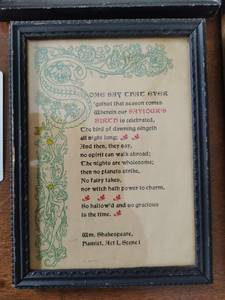 Three Framed Wall Art Pieces