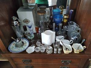 Collection of Crystal, Glass, & Silver Plated Items
