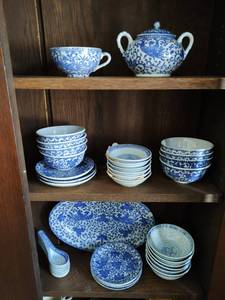 Collection of Blue & White Asian Style China