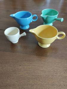Fiesta Creamers and Demitasse Server