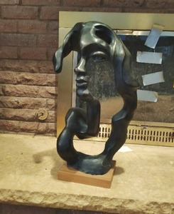lot 211 image: Wickes Furniture Face Statue
