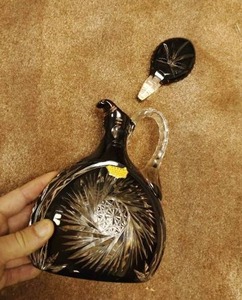 lot 232 image: Igera Cut To Clear Crystal Decanter By Echt And Leikristall