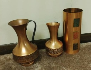 lot 243 image: Collection Of Copper Vases