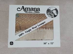 lot 196 image: Amana Woolen Mills Wool Lounger Blanket
