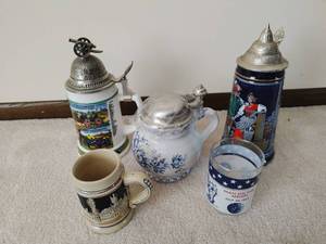 lot 302 image: Collection of Steins and More