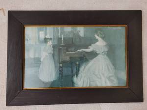 lot 305 image: Antique Framed The Critic Print