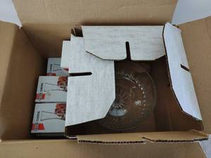 lot 306 image: Arcoroc Crystal Salad Set & Six Cherie Glasses