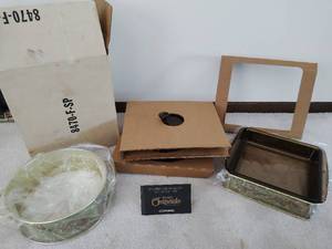lot 317 image: Two Pyrex Dishes and RevereWare Copper Bicentennial Tea Kettle