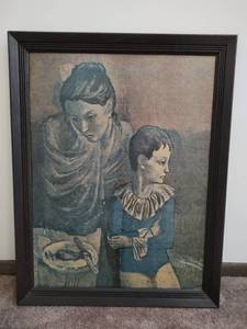 lot 336 image: Framed Picasso Mother and Child Print