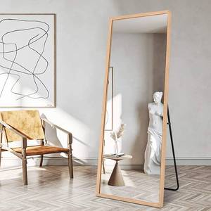 lot 418 image: Bolen Full Length Wood Frame StandingWall-Mounted Dressing Mirror