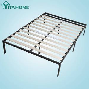 lot 420 image: YITAHOME 14 Full Size Metal Platform Bed Frame Model FTBFBF-0001-XS1WB