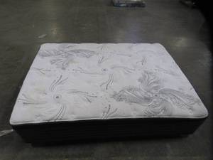lot 410 image: Signature Design by Ashley Lohi Luxury Firm Pillowtop Queen Mattress (Display Model, Needs Cleaning)