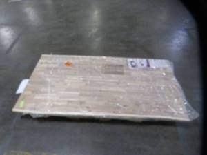 lot 409 image: Unfinished Acacia 6 ft.  T Butcher Block Countertop with Live Edge Model PNL04006  (Cracked See Photos)