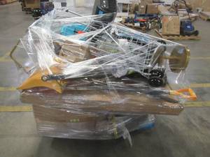 lot 237 image: MIXED PALLET (Approximately 385 Pieces) OF HOME DECOR AND BUILDING MATERIALS AND MORE