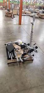 lot 134 image: Blanceform - RS 60 Multifunctional Workout Station Adjustable Olympic Workout Bench (Needs assembly, may be missing hardware)