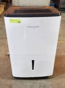 lot 142 image: Frigidaire Dehumidifier, High Humidity 50 Pint Capacity, in White (Scratch & dent)