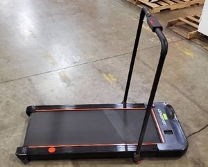 lot 161 image: LSRZSPORT 2 in 1 Folding Treadmill 2.5HP Under Desk Electric Treadmill with Speaker, Remote Control and LED Display (Broken Handle)