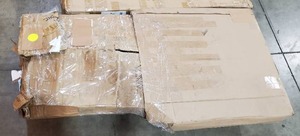 lot 176 image: Black Full-Size Bed Frame with Headboard and Footboard Heavy Duty Metal Platform Base (May be damaged)