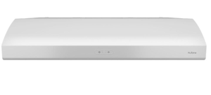 lot 124 image: Nutone Osmos Deluxe 36 in. Convertible Under Cabinet Range Hood with Light in White AHDA136WW (Scratch & dent)