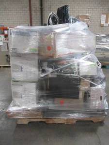 lot 301 image: MIXED PALLET (Approximately 60 Pieces) OF LIGHTING, VACUUMES, ELECTRONICS, SMALL HOUSEWARES AND MORE