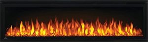 lot 436 image: Napoleon Entice Series 60 Inch Wall Hanging Electric Fireplace Model NEFL60CFH