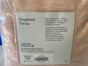 lot 62 image: ROOM ESSENTIALS WEIGHTED THROW
