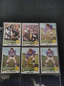 Collection Of 6 Topps 1974 NFL MN Vikings