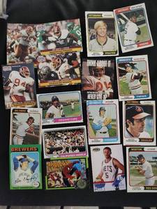 Collection Of MLB And NFL Cards