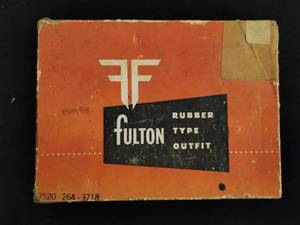 Fulton Rubber Type Outfit Stamps