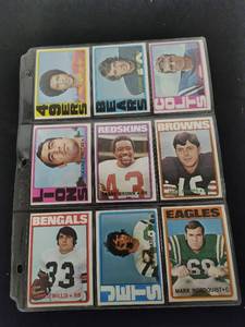 1972 Topps Football Trading Cards