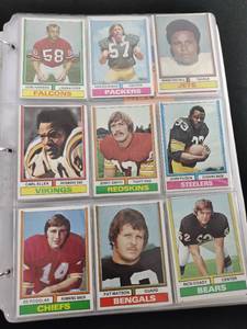 1974 Topps Football Cards